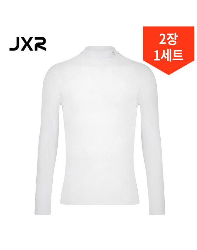 메이저월드 2장1세트/JXR 발란스스킨 터틀넥 앞뒤 메쉬 이너웨어 착용컷