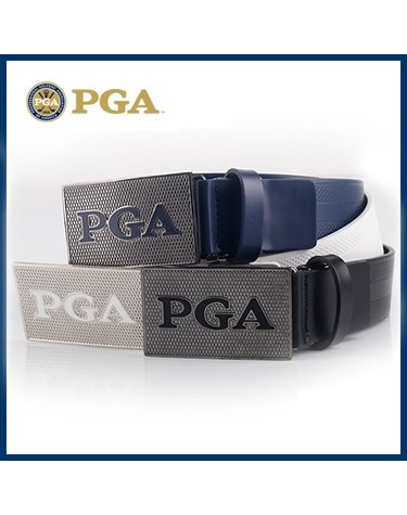 PGA 라인 도트 통가죽 골프벨트 PG0MBT03