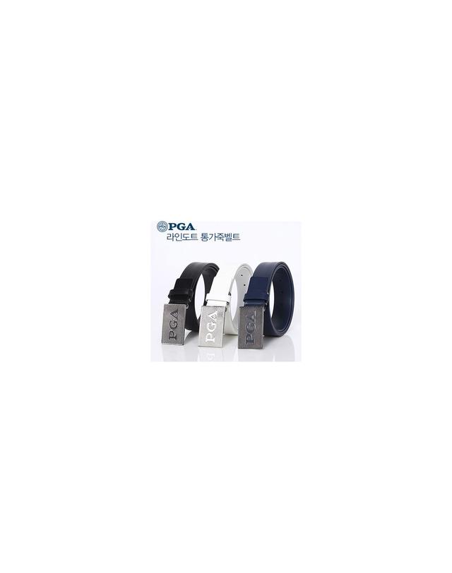 메이저월드 PGA 라인 도트 통가죽 골프벨트 PG0MBT03 착용컷