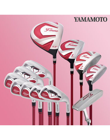 야마모토 팜므 여성용 카본 아이언 12PCS 풀세트 (골프백세트 포함)