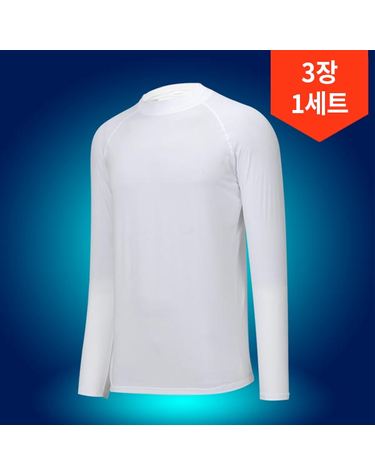 3장1세트/JXR 패널 메쉬 터틀넥 남성 여성 이너웨어