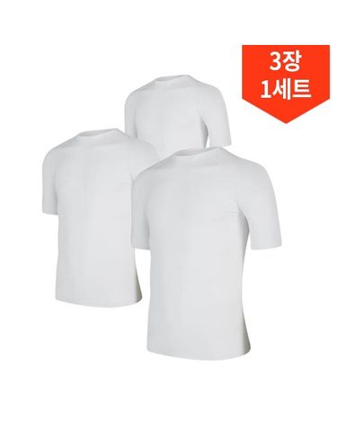 3장1세트 JXR 발란스 스킨 사계절 반팔 남성 여성 이너웨어