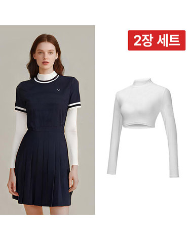 2장1세트/JXR 발란스 스킨 크롭티 여성 이너웨어