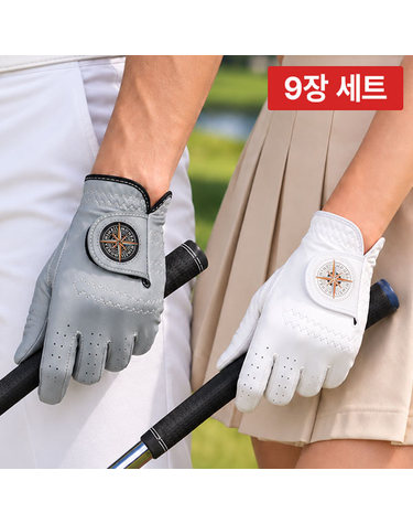 9장 1세트 / 히메지몬자 시그니처 이중덧댐 올양피 골프장갑 C26309 C36301 남자 여자 양피장갑