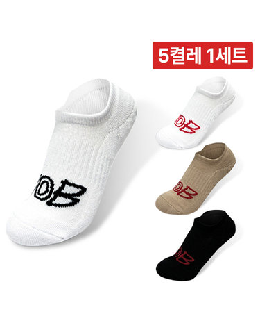 5켤레 1세트 / BOB GOLF 남성 스니커즈 덧신 골프 양말
