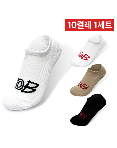 10켤레 1세트 / BOB GOLF 남성 스니커즈 덧신 골프 양말