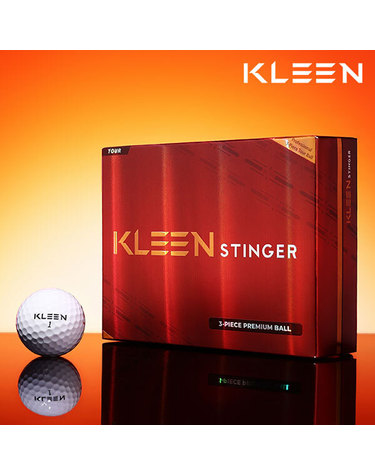 KLEEN 클린 스팅어 퍼팅라인 고반발 비거리 소프트 3피스 골프공  장타 골프볼