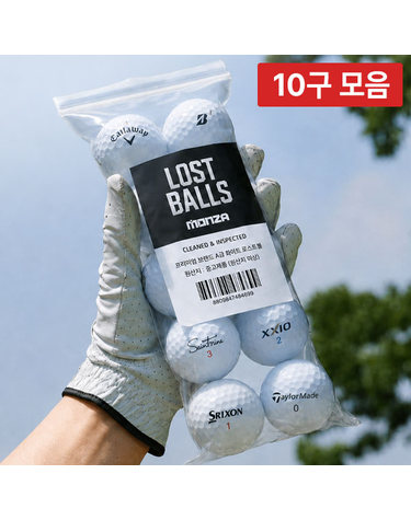 메이저월드 몬자 유명브랜드 혼합 특별검수 최상급 컨디션 특A+급 2피스 로스트볼 골프공 10구