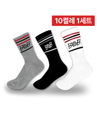 10켤레 1세트 / BOB GOLF 장목 남성 골프 양말