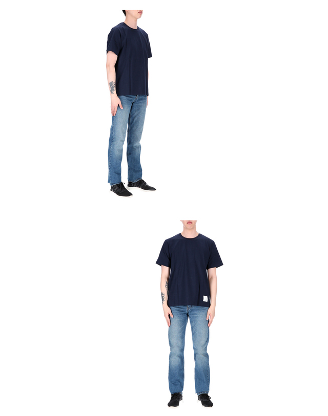 톰브라운 삼선탭 MJS067A 00042 415 남성 반팔티셔츠 착용컷