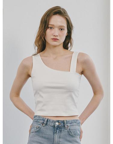언발란스 탑 - 화이트 / Unbalanced Top - White