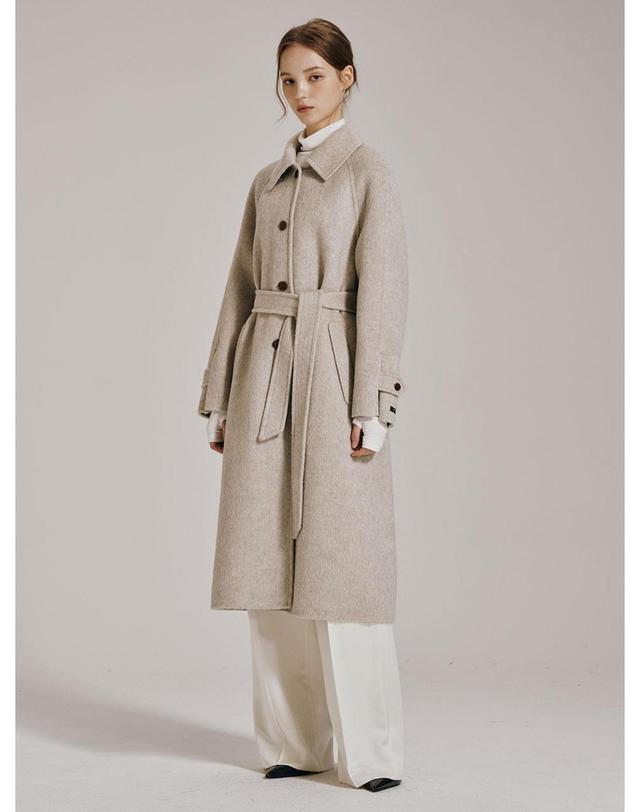누브 앙고라 핸드메이드 라글란 코트 - 2Color / Angora Handmade Raglan Coat - 2Color 착용컷