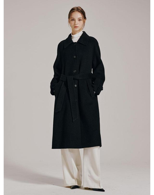 누브 앙고라 핸드메이드 라글란 코트 - 2Color / Angora Handmade Raglan Coat - 2Color 착용컷