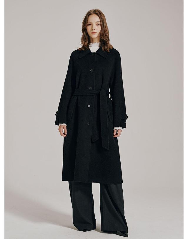누브 앙고라 핸드메이드 라글란 코트 - 2Color / Angora Handmade Raglan Coat - 2Color 착용컷