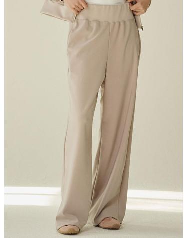 스트레치 져지 팬츠 - 베이지/ Stretch Jersey Pants - Beige