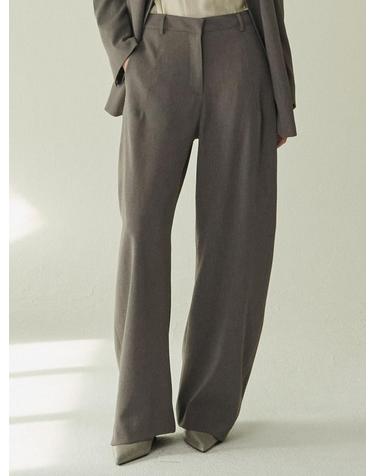 커브드 테일러링 팬츠 - 다크 그레이/ Curved Tailoring Pants - D.Gray