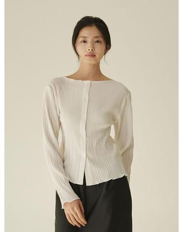 투웨이 블라우스 가디건 - 아이보리/ Two‑Way Blouse Cardigan - Ivory