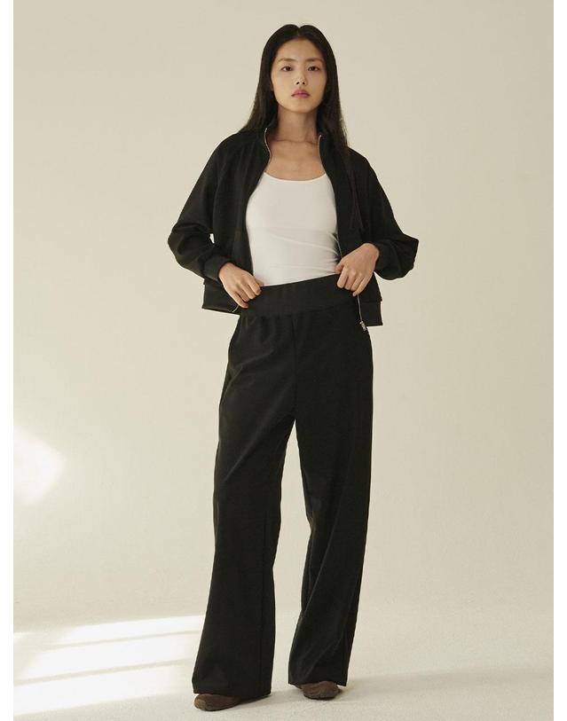 누브 스트레치 져지 팬츠 - 블랙/ Stretch Jersey Pants - Black 착용컷