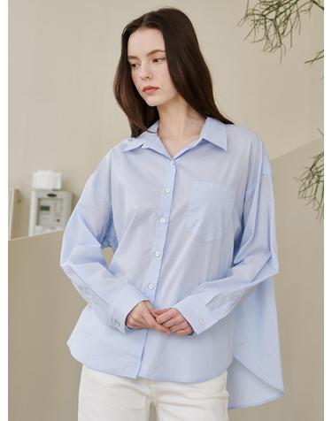 에센셜 코튼셔츠 - 스카이블루 / Essential Cotton Shirts - Sky Blue