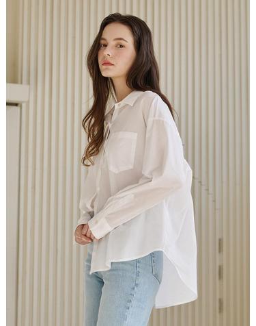 에센셜 코튼 셔츠 - 화이트 / Essential Cotton Shirts - White