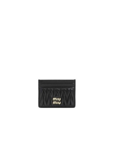 [명품] 라프리마 미우미우 마테라쎄 나파 가죽 카드 지갑 5MC076 AFPP F0002