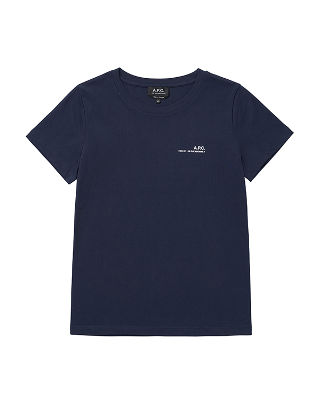 아페쎄 아페쎄 COFBT F26012 IAK DARK NAVY ITEM 아이템 여성 반팔티 착용컷