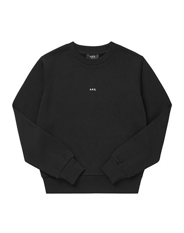 아페쎄 COHBX F27912 TZC NOIR/BLANC 마이크로 로고 박시 여성 맨투맨