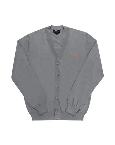 아페쎄 COGDK H22229 PLA HEATHERED GREY NEW JOSEPH 뉴 조셉 브이넥 남성 가디건