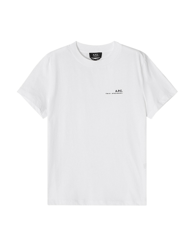 아페쎄 아페쎄 COHBO M26404 TAG WHITE/BLACK ITEM 아이템 스탠다드 그랜드 공용 반팔티 착용컷