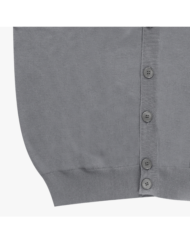 아페쎄 아페쎄 COGDK H22229 PLA HEATHERED GREY NEW JOSEPH 뉴 조셉 브이넥 남성 가디건 착용컷