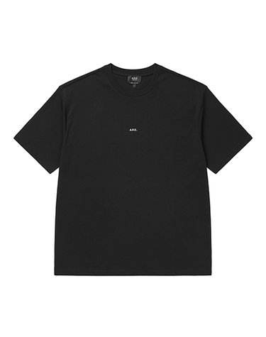 아페쎄 COHBW H26386 TZC NOIR/BLANC 마이크로 로고 박시 남성 반팔티