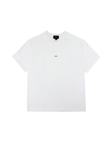 아페쎄 COHBW H26386 TAG WHITE/BLACK 마이크로 로고 박시 남성 반팔티