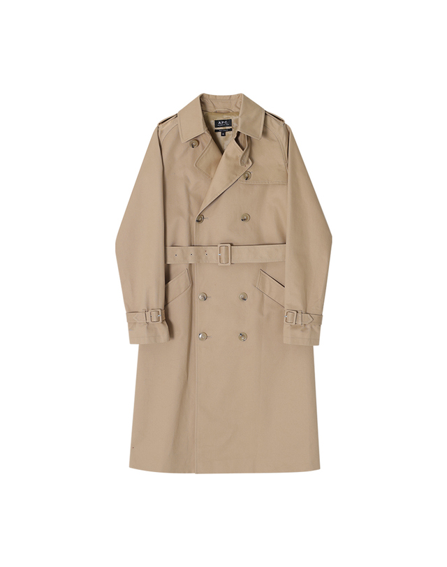 아페쎄 아페쎄 COZBA F01150 BAA BEIGE 그레타 트렌치 여성 코트 착용컷