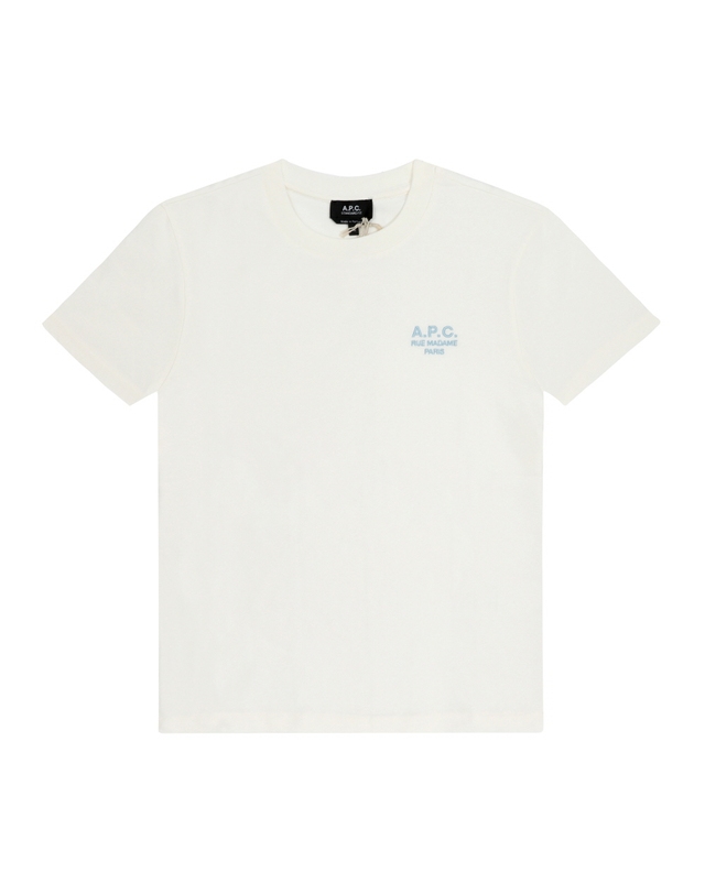 아페쎄 아페쎄 COHBU M26388 ALI BLANC/BLEU CIEL RUE MADAME 마담 스탠다드 공용 반팔티 착용컷