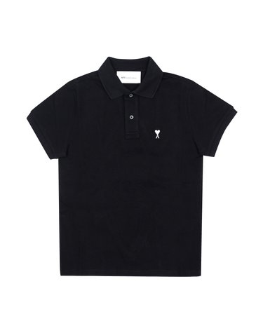 AMI HPL411 760 045 아미 드 꾀흐 스몰 하트 로고 폴로 공용 반팔티