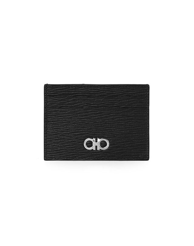 살바토레 페라가모 페라가모 66 A387 0704957 (66A387 704957) 간치니 투톤 머니클립 카드지갑 착용컷