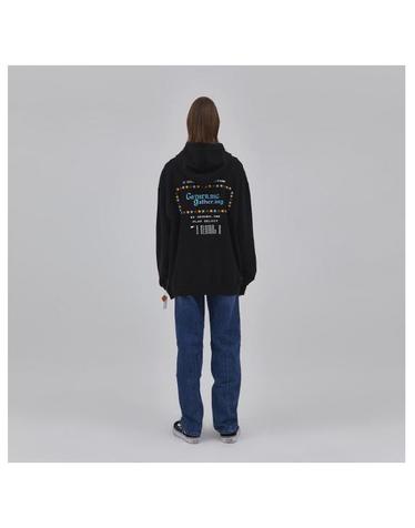 G.I retro game logo hoodie BLACK