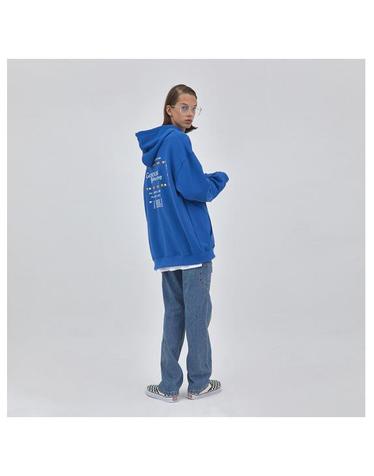 지아더아이엔지 G.I retro game logo hoodie BLUE