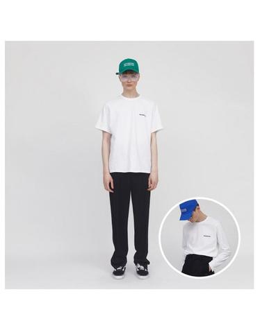 G.I simple logo t-shirt & longsleeves set WHITE