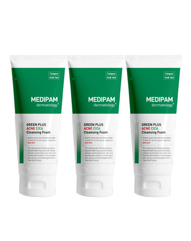메디팜 아크네 시카 클렌징폼 220ml x 3개 / 대용량 피부 저자극 테스트 완료