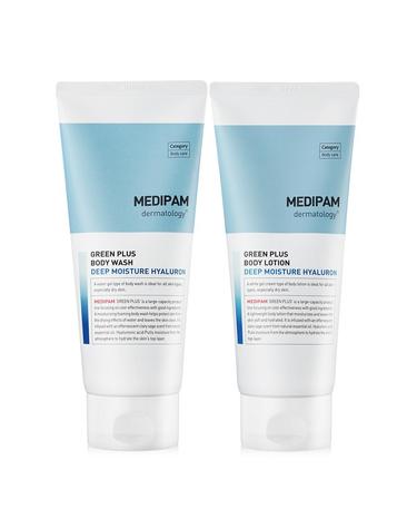 메디팜 그린플러스 바디로션 바디워시 200ml 2개