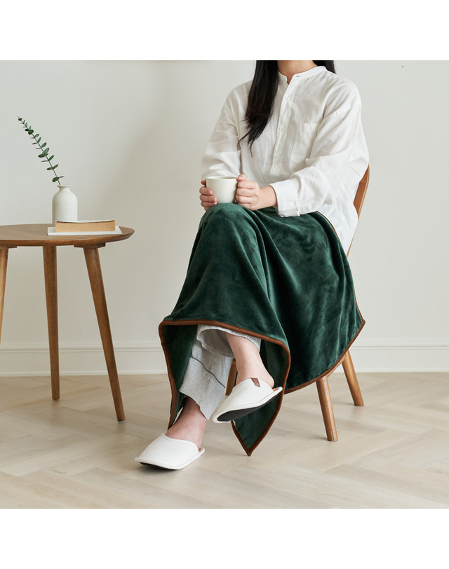 보웰 더블 소프트 극세사 블랑켓 담요 4size 착용컷