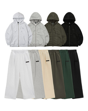 [SET] 데일리 스탠다드 후드 집업 + 와이드 팬츠