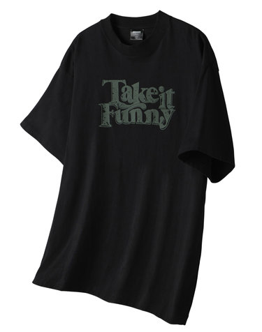 Take It Funny Vintage 오버 반팔_블랙