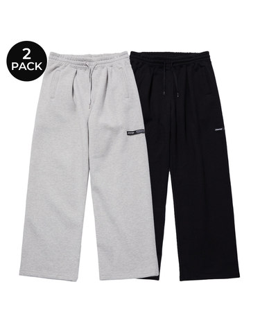 [2PACK] 원턱 와이드 스웨트 팬츠 (2COLOR)