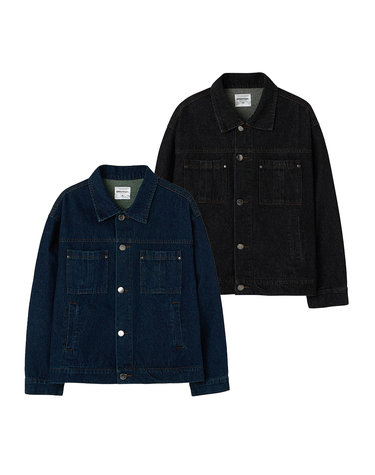 [2PACK] 어센틱 워싱 데님 트러커 자켓 (2COLOR)
