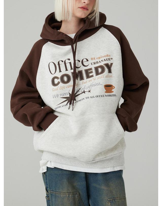 어반에이지 Office 나그랑 오버 기모 후드 (3COLOR) 착용컷