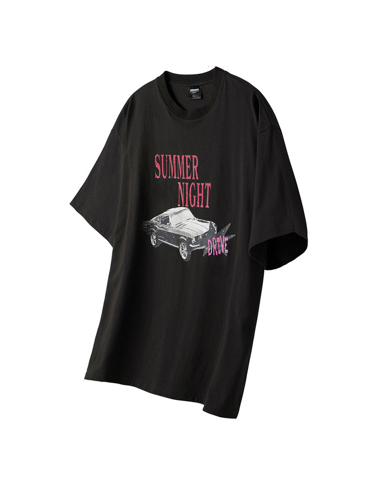 [어반에이지] Summer Night 오버 반팔_차콜 U4SST13CH