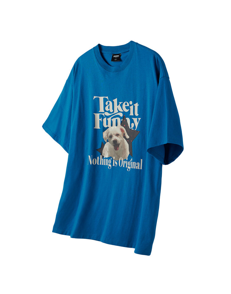 [어반에이지] Take it Funny Pet 오버 반팔_블루 U4SST14BU