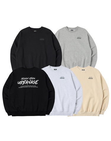 DESIGN STUDIO 로고 오버핏 맨투맨_5color